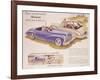 Poster Advertising the Peugeot 203, 1952-null-Framed Giclee Print