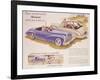 Poster Advertising the Peugeot 203, 1952-null-Framed Giclee Print