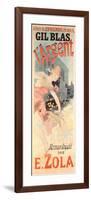 Poster Advertising the Play 'L'Argent' Written by E. Zola, C.1889-Jules Ch?ret-Framed Giclee Print