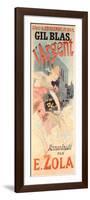 Poster Advertising the Play 'L'Argent' Written by E. Zola, C.1889-Jules Ch?ret-Framed Giclee Print