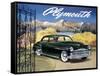 Poster Advertising the Plymouth Special De Luxe Sedan, 1949-null-Framed Stretched Canvas