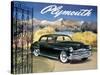 Poster Advertising the Plymouth Special De Luxe Sedan, 1949-null-Stretched Canvas