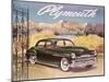 Poster Advertising the Plymouth Special De Luxe Sedan, 1950-null-Mounted Giclee Print