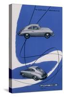 Poster Advertising the Porsche 356, 1955-null-Stretched Canvas