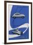 Poster Advertising the Porsche 356, 1955-null-Framed Giclee Print