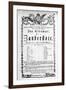 Poster Advertising the Premiere of "The Magic Flute" by Mozart at the Freihaustheater, 1791-null-Framed Giclee Print