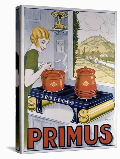 Poster Advertising the Primus Hob, Printed by Dampenon and Elarue-French School-Stretched Canvas