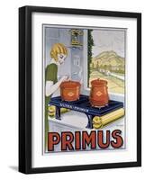 Poster Advertising the Primus Hob, Printed by Dampenon and Elarue-French School-Framed Giclee Print