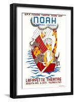 Poster Advertising the Production Noah at the Lafayette Theatre, New York.-null-Framed Giclee Print