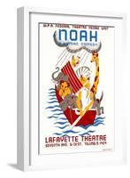 Poster Advertising the Production Noah at the Lafayette Theatre, New York.-null-Framed Giclee Print