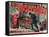 Poster Advertising the Publication of "Les Miserables" by Victor Hugo 1886-Jules Ch?ret-Framed Stretched Canvas