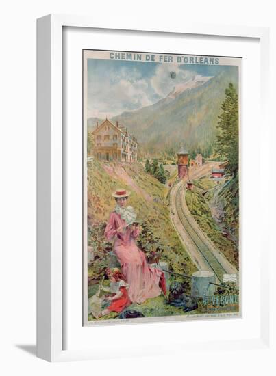 Poster Advertising the Resort of 'Le Lioran, Auvergne' with the 'Chemins De Fer D'Orleans', 1904-null-Framed Giclee Print