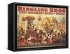 Poster Advertising the 'Ringling Bros.' Circus, c.1900-American School-Framed Stretched Canvas