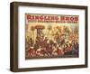 Poster Advertising the 'Ringling Bros.' Circus, c.1900-American School-Framed Giclee Print