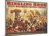 Poster Advertising the 'Ringling Bros.' Circus, c.1900-American School-Mounted Giclee Print