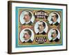 Poster Advertising the 'Ringling Bros. Kings of the Circus World', 1905 (Colour Litho)-American-Framed Giclee Print