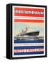 Poster Advertising the S.S. United States, C.1952-null-Framed Stretched Canvas