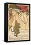 Poster Advertising the Salon Des Cent Exposition at the Hall De La Plume, 1896-Alphonse Mucha-Framed Stretched Canvas