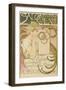 Poster Advertising the 'Salon Des Cent' Mucha Exhibition, 1897-Alphonse Mucha-Framed Giclee Print