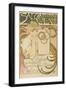 Poster Advertising the 'Salon Des Cent' Mucha Exhibition, 1897-Alphonse Mucha-Framed Giclee Print