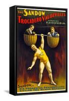 Poster Advertising The Sandow Trocadero Vaudevilles C.1894-null-Framed Stretched Canvas