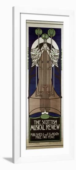 Poster Advertising the Scottish Musical Review, Published by Banks and Co., Edinburgh and…-Charles Rennie Mackintosh-Framed Premium Giclee Print