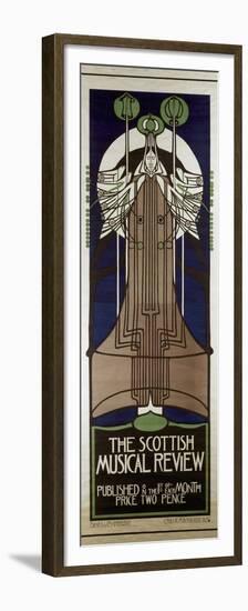 Poster Advertising the Scottish Musical Review, Published by Banks and Co., Edinburgh and…-Charles Rennie Mackintosh-Framed Premium Giclee Print