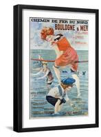 Poster Advertising the Seaside Resort of Boulogne Sur Mer, 1905-Henri Gray-Framed Giclee Print