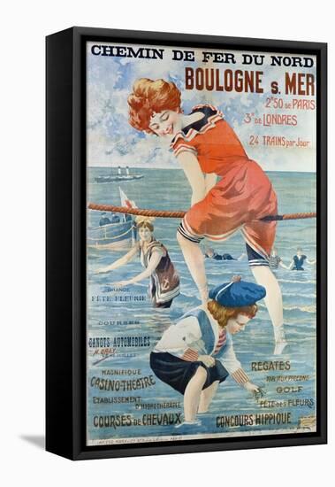 Poster Advertising the Seaside Resort of Boulogne Sur Mer, 1905-Henri Gray-Framed Stretched Canvas