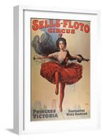 Poster Advertising the 'Sells-Floto Circus', 1920-American School-Framed Giclee Print