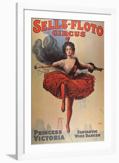 Poster Advertising the 'Sells-Floto Circus', 1920-American School-Framed Giclee Print