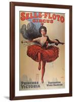 Poster Advertising the 'Sells-Floto Circus', 1920-American School-Framed Giclee Print