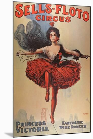 Poster Advertising the 'Sells-Floto Circus', 1920-American School-Mounted Giclee Print