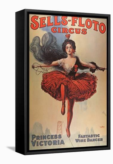 Poster Advertising the 'Sells-Floto Circus', 1920-American School-Framed Stretched Canvas