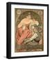 Poster Advertising the 'Societe Populaire Des Beaux-Arts, 1897-Alphonse Mucha-Framed Giclee Print