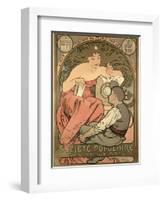 Poster Advertising the 'Societe Populaire Des Beaux-Arts, 1897-Alphonse Mucha-Framed Giclee Print