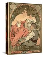 Poster Advertising the 'Societe Populaire Des Beaux-Arts, 1897-Alphonse Mucha-Stretched Canvas