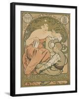 Poster Advertising the 'société Populaire Des Beaux-Arts', 1897-Alphonse Mucha-Framed Giclee Print