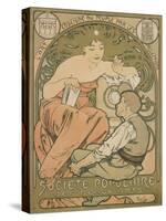 Poster Advertising the 'société Populaire Des Beaux-Arts', 1897-Alphonse Mucha-Stretched Canvas