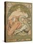 Poster Advertising the 'société Populaire Des Beaux-Arts', 1897-Alphonse Mucha-Stretched Canvas