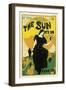 Poster Advertising 'The Sun' Newspaper, 1895-Louis John Rhead-Framed Giclee Print