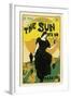 Poster Advertising 'The Sun' Newspaper, 1895-Louis John Rhead-Framed Giclee Print