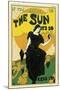 Poster Advertising 'The Sun' Newspaper, 1895-Louis John Rhead-Mounted Giclee Print
