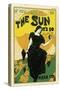 Poster Advertising 'The Sun' Newspaper, 1895-Louis John Rhead-Stretched Canvas