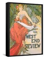Poster Advertising 'The West End Review', 1898-Alphonse Mucha-Framed Stretched Canvas