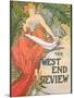 Poster Advertising 'The West End Review', 1898-Alphonse Mucha-Mounted Premium Giclee Print