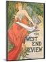 Poster Advertising 'The West End Review', 1898-Alphonse Mucha-Mounted Giclee Print