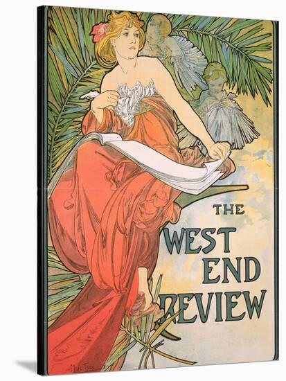 Poster Advertising 'The West End Review', 1898-Alphonse Mucha-Stretched Canvas