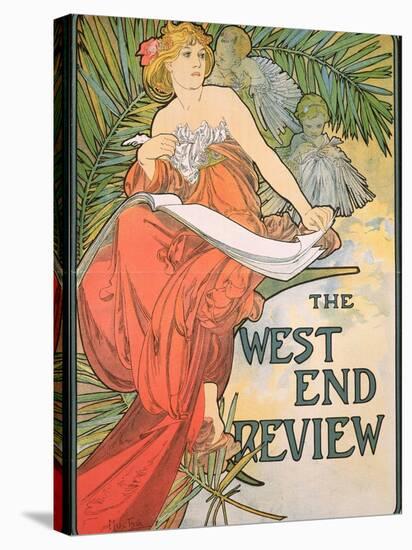 Poster Advertising 'The West End Review', 1898-Alphonse Mucha-Stretched Canvas