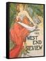 Poster Advertising 'The West End Review', 1898-Alphonse Mucha-Framed Stretched Canvas